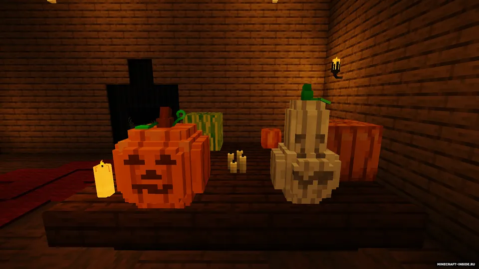 Halloween Pumpkins and Jack'O Lantern — Minecraft mod, rasm 2