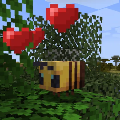 Pettable Bees — Minecraft mod, rasm 1