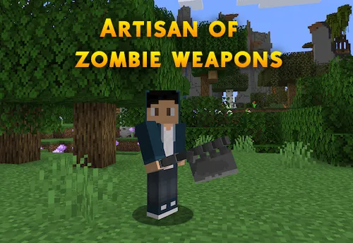 Artisan of zombie weapons — Minecraft mod, rasm 1