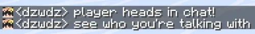 Chat Heads — Minecraft mod, rasm 1