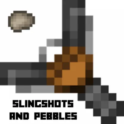 Slingshots and Pebbles — Minecraft mod, rasm 1