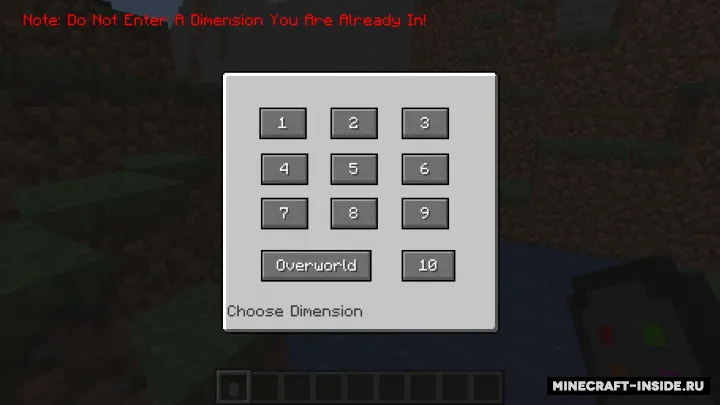 Dimension Remote — Minecraft mod, rasm 2