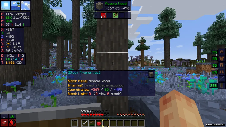 EssentialGUI — Minecraft mod, rasm 4
