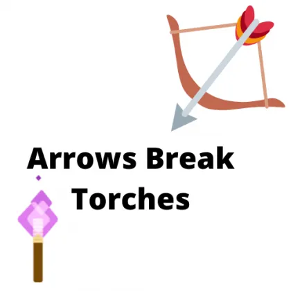Arrows Break Torches — Minecraft mod, rasm 1
