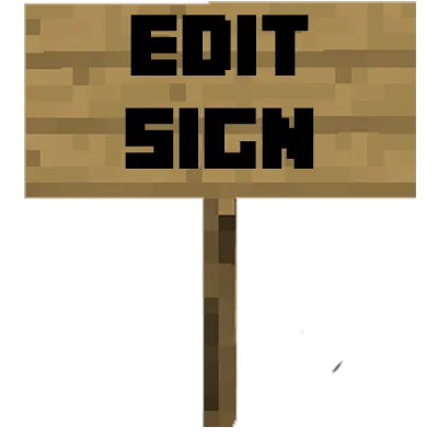Edit Sign — Minecraft mod, rasm 1