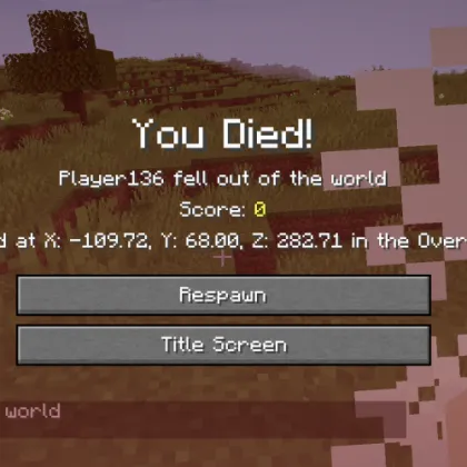 Death Coords — Minecraft mod, rasm 1